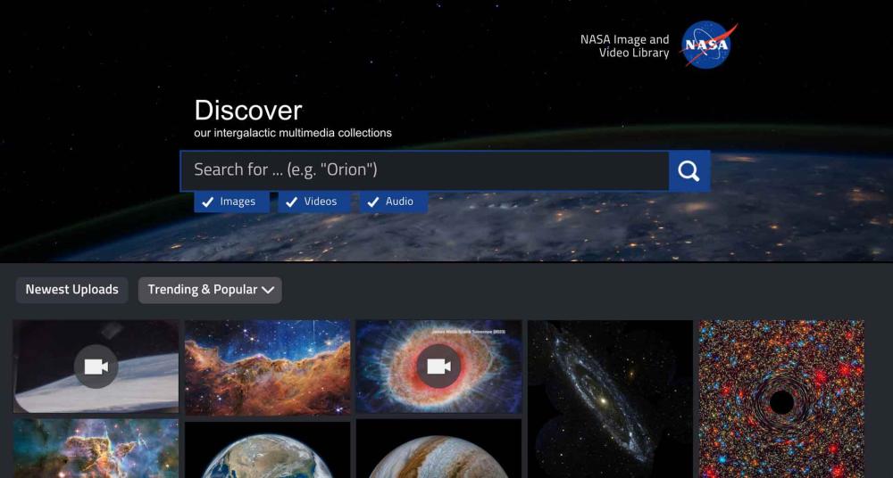 NASA Image & Video Library for Public Domain Images