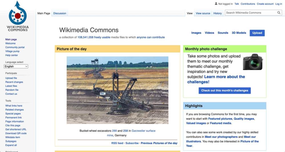 Wikimedia Commons for Public Domain Images