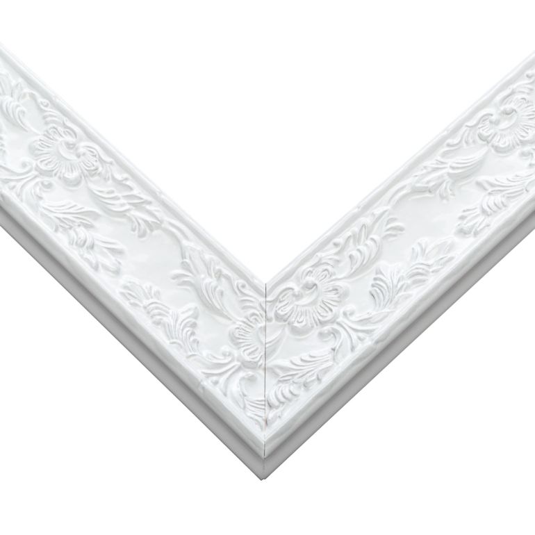 White Renaissance Picture Frame