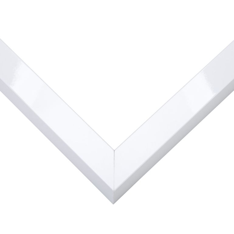 White Wood Canvas Frame Corner