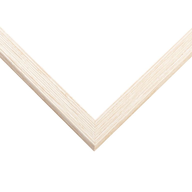 White Wood Shadow Box Corner