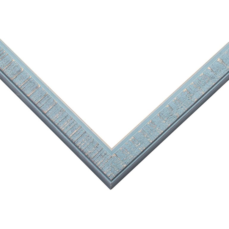 Blue Wood Picture Frame Corner