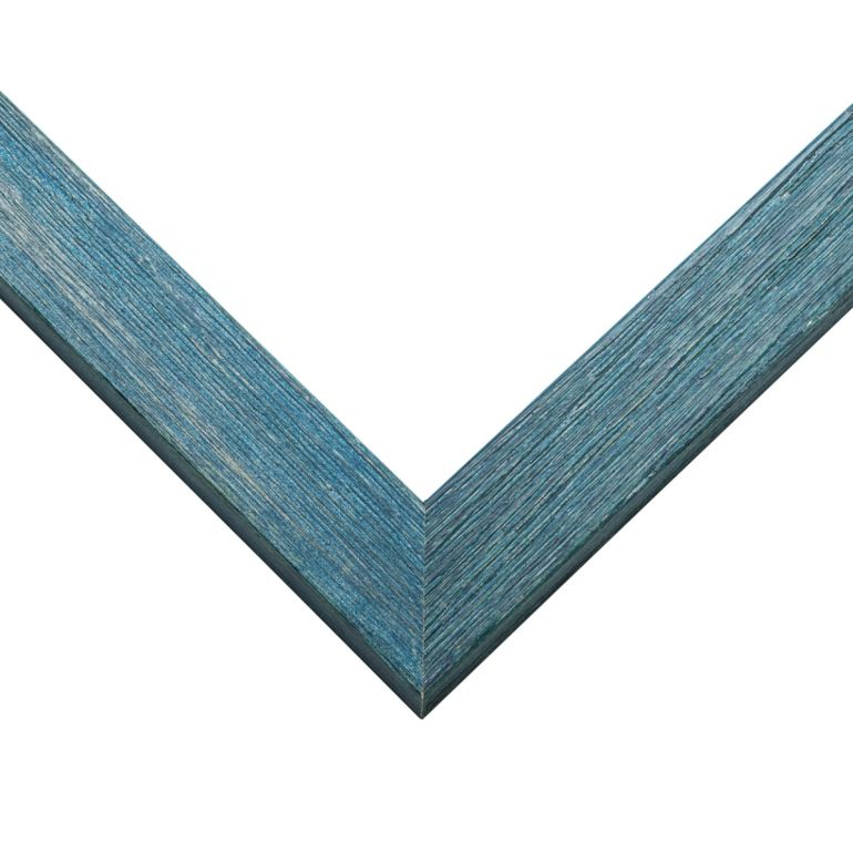 Blue Wood Picture Frame Corner