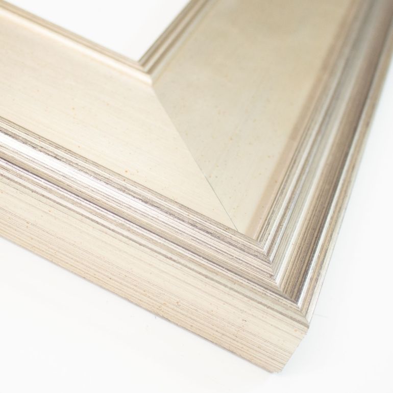 Extra Wide Silver Traditional Picture Frame