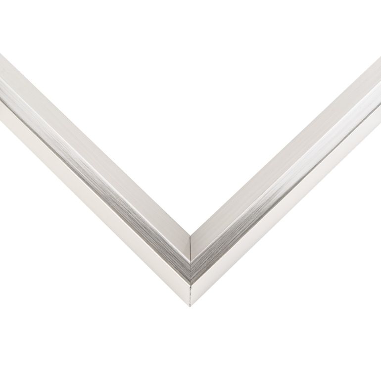 Silver Sloped Picture Frame