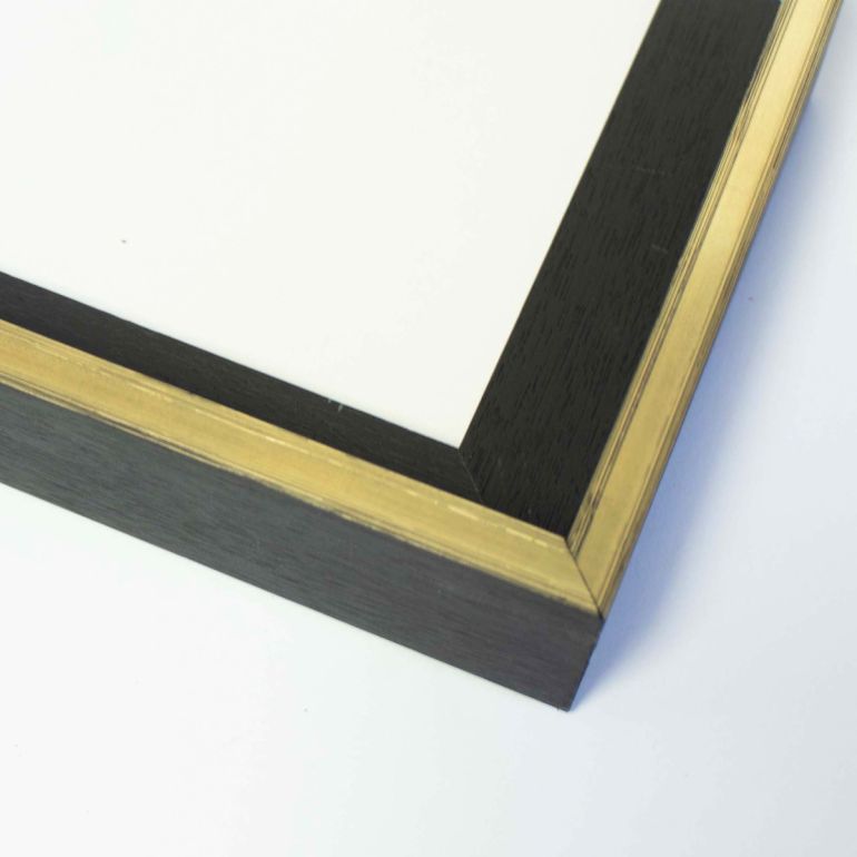 Gold And Black Floater Frame