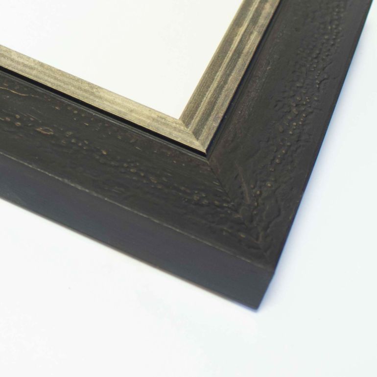 Black With Silver Edge Picture Frame