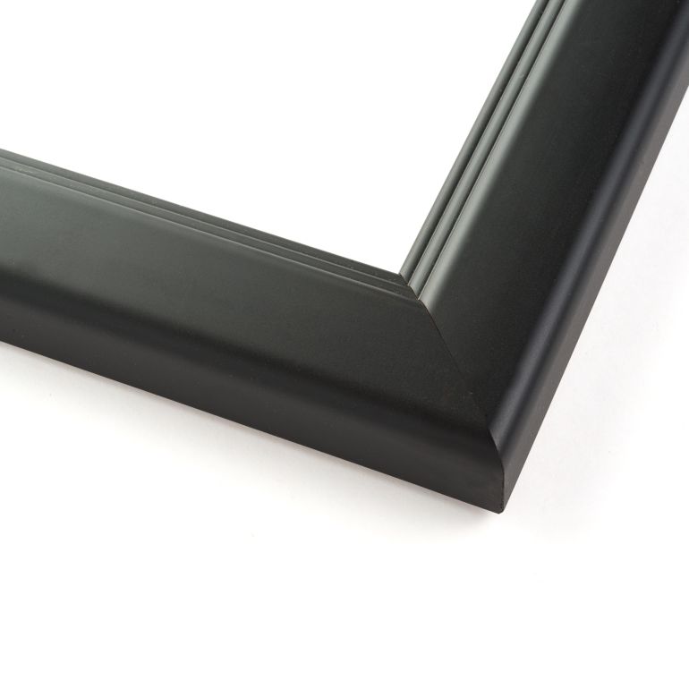 Satin Black Rounded Picture Frame