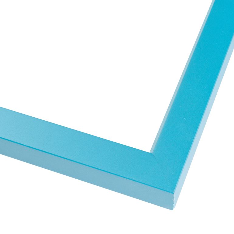 Blue Square With Bevel Lip Picture Frame