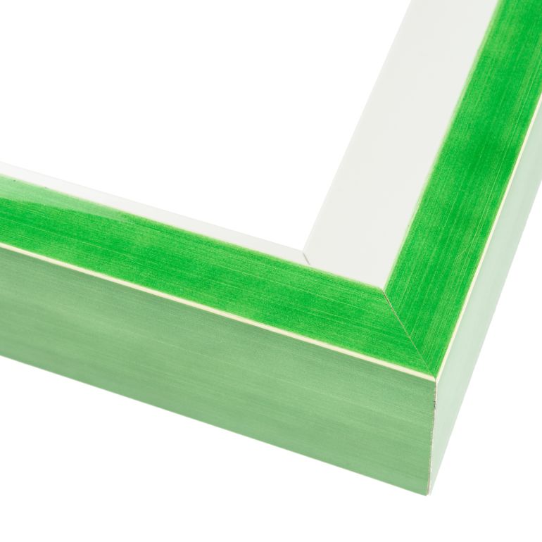 Green Wood Canvas Frame Corner