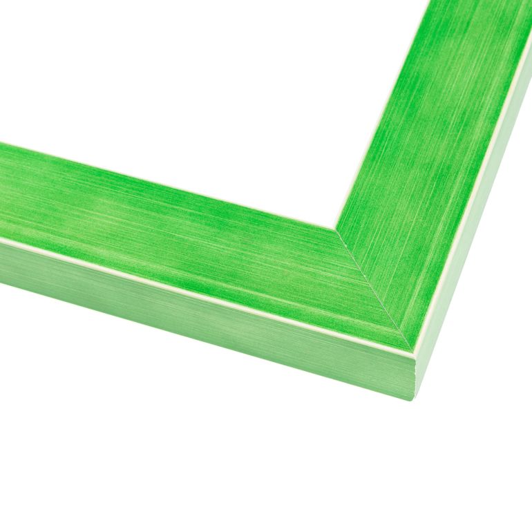 Wide Glossy Green Scoop Picture Frame