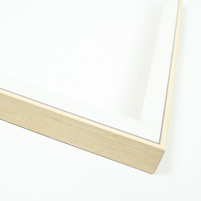 White With Clear Wood Shadow Box