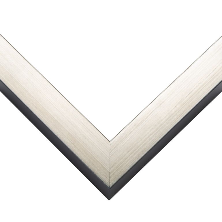 Silver Wood Canvas Frame Corner