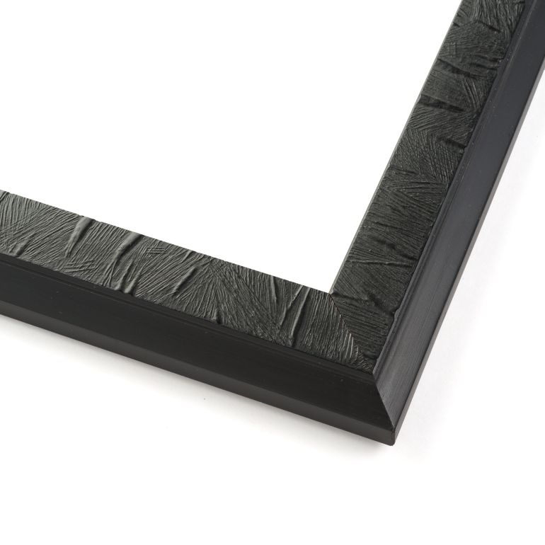 Textured Black Contemporary Picture Frame