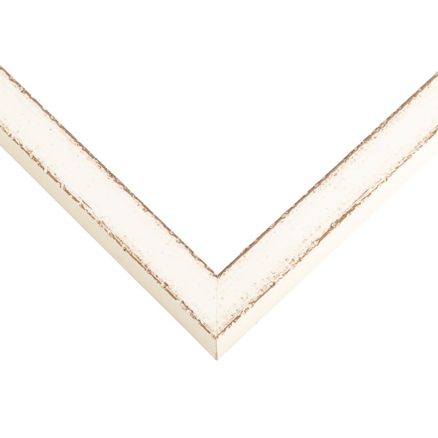 Distressed White Shadow Box