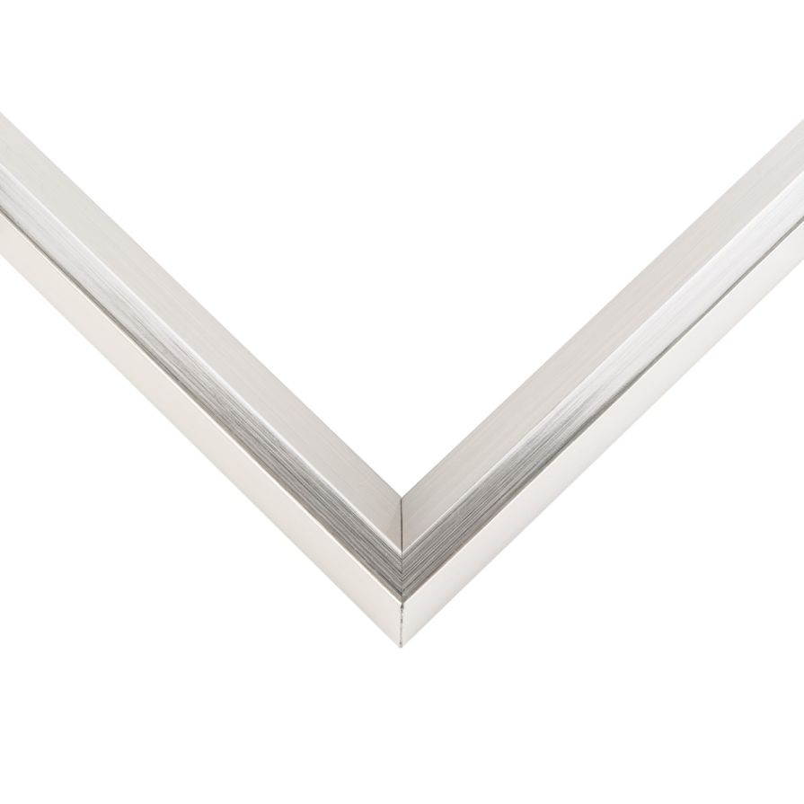 Silver Sloped Picture Frame