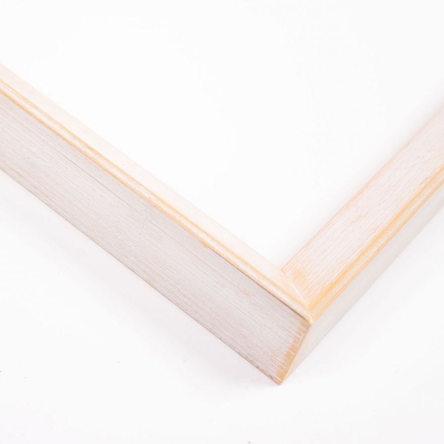 White Washed Wood Picture Frame