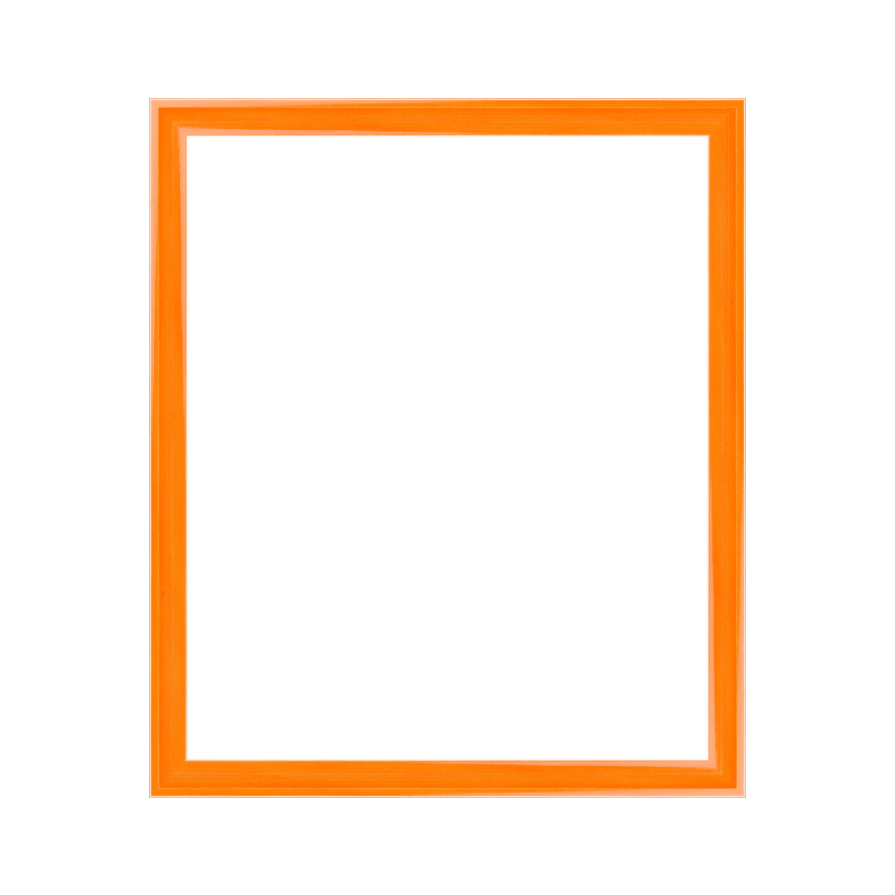 Orange Wood Picture Frame